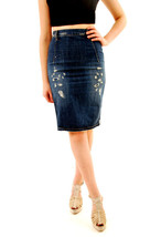 One Teaspoon Womens Skirt Cowboy Free Love Blue 26W - £30.20 GBP