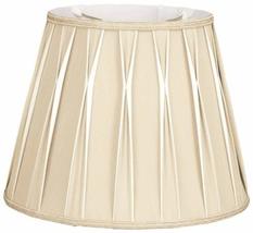 Royal Designs Bowtie Pleated Drum Designer Lamp Shade, Beige, 11 x 18 x 12 - £89.20 GBP