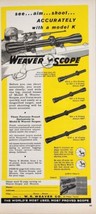 1960 Print Ad Weaver Model K Rifle Scopes Made in El Paso,Texas - £12.39 GBP
