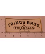 Vintage Frings Brothers Triangles Cigar Label - £4.71 GBP