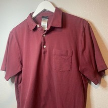 Patagonia Shirt Mens Extra Large Striped Red Polo Cotton Golfer Preppy Hiking - £11.00 GBP