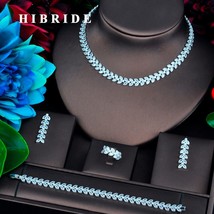 New Design Leaf Shape Design Bridal Dubai Jewelry Sets For Women Wedding Accesso - £57.95 GBP