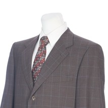 Ermenegildo Zegna 3 Button Full Canvas Wool Mohair Brown Sport Coat 46 Long 46L - £158.17 GBP