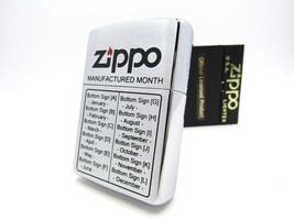 Zippo Manufactured Month Engraved 1998 Unfired Rare - £92.70 GBP