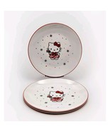 Sanrio Hello Kitty Christmas Dinner Plates Candy Cane Snowflakes 10.5” S... - $1,008.44 MXN