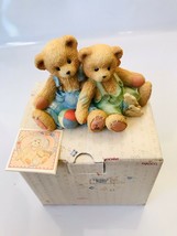 Used 1995 Cherished Teddies Travis &amp; Tucker &quot;We&#39;re In This Together&quot; 127973. - £7.18 GBP