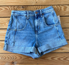 BDG NWT $59 women’s roll cuff denim shorts Size 25 blue N5 - £23.86 GBP