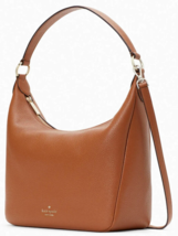 Kate Spade Leila Shoulder Bag Brown Leather KB694 NWT Gingerbread $399 Retail - £109.82 GBP