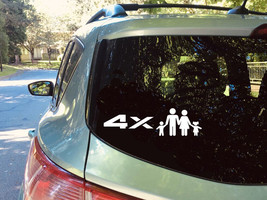 4x4 off road family member baby on board vinyl car sign cellphone laptop... - $6.80+