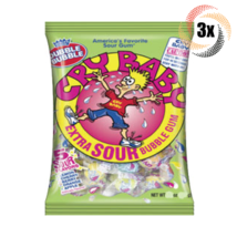 3x Bags Dubble Bubble Cry Baby Assorted Flavor Extra Sour Bubble Gum Can... - £9.91 GBP