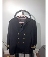 US Naval Academy Dress Uniform Jacket 42S Black Blazer Coat, Davis Cloth... - £28.04 GBP