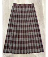 VINTAGE 1950&#39;S  PLEATED WOOL SKIRT  JONATHAN LOGAN  RED PLAID  WOMEN&#39;S S... - $48.07 CAD