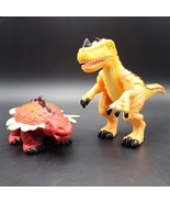 2 Fisher-Price Imaginext Dinosaurs Ceratosaurus &amp; Ankylosaurus Toy Figures - £13.52 GBP