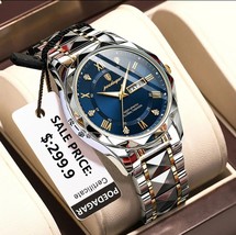 Herren-Armbanduhr, Armband aus Edelstahl, Edelstahl - £28.34 GBP