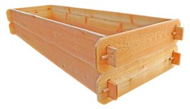Timberlane Gardens Raised Bed Kit Double Deep (Two) Western Red Cedar with Morti - £113.12 GBP