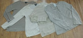 Finely Crochet See-Through Knit Top Women&#39;s Charming Charly Willi Smith 4pc Lot - £31.45 GBP