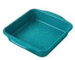 Pioneer Woman ~ 8&quot; Teal Speckled ~ TIMELESS ~ Non-Stick ~ Square Cake Pan - £22.05 GBP