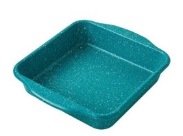 Pioneer Woman ~ 8&quot; Teal Speckled ~ TIMELESS ~ Non-Stick ~ Square Cake Pan - $28.05