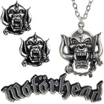 Alchemy of England Motorhead Warpig Pendant Earrings Pin Badge Pewter Pinback - £18.50 GBP+