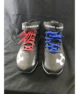 Under Armour Mens Crusher Football Cleats 1258028-001 Black/White Size 9... - $39.60