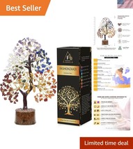 Chakra Tree of Life Crystal Decor - Vibrant Gemstone Gifts for Women’s O... - $29.99
