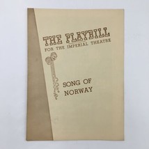 1945 Playbill The Imperial Theatre Edwin Lester Present Song of Norway - £11.31 GBP