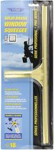 Ettore 10018 Solid Brass Window Squeegee, 18-Inch , Yellow - $40.13 CAD