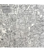 Indianapolis City Map 1935 Indiana Antique Atlas Street View 14 x 11&quot; LG... - €34,31 EUR