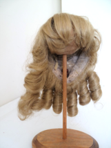 Vintage Doll Wig Blonde w/Bouncy Curls Synthetic 12&quot; Head Circumference - £19.63 GBP