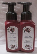 Bath &amp; Body Works Gentle Foaming Hand Soap Lot Set Of 2 Frosted Cranberry - £18.29 GBP