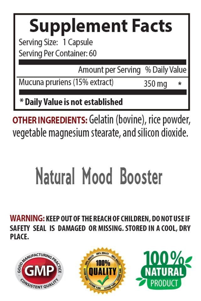 energy supplements for woman - MUCUNA PRURIENS EXTRACT - velvet beans dried 1Bot Item image 2
