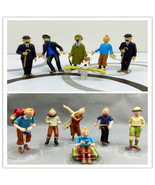 LOT OF 12 TINTIN &amp; MILOU CAPTAIN HADDOCK SUNFLOWER DUPONDT FIGURES RARE ... - $99.87 CAD