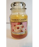  Yankee Candle Rare Hard To Find Medium Strawberry Buttercream 22 oz Jar - $59.00