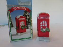 Hearthside Village Accessory porcelain Red Phone Booth  L134 - $3.56