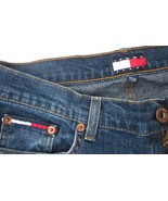 Tommy Hilfiger Blue Jeans Size 7 or 8 Cotton Spandex Denim 2002 Embroidered Logo - £15.02 GBP