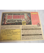 1972 Color Ad Sea-Monkeys Just Add Water-Instant Pets Sales Unlimited, N... - $7.99