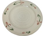 Rowe Pottery White Glaze Plates 13”Inch French Country Faux Crackle Pink... - $40.21