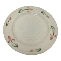 Rowe Pottery White Glaze Plates 13”Inch French Country Faux Crackle Pink... - £31.67 GBP