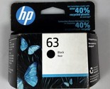 HP 63 Original Black Ink Cartridge in Sealed Box 03/2023 - $13.85