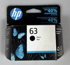 HP 63 Original Black Ink Cartridge in Sealed Box 03/2023 - £11.07 GBP