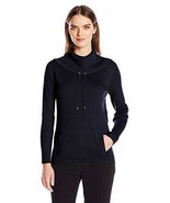 NWT Jones New York Women&#39;s Size Small Black Cowl Neck Draw Cord Pullover - $551.93 MXN