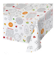 Kids Activity Give Thanks Thanksgiving Paper Tablecover 54 x 88 - £6.76 GBP