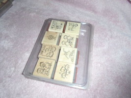 Stampin Up All God&#39;s Children 8 Stamp Set in Plastic Case Nice Condition... - $22.00