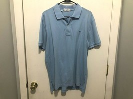 Southern Tide The Skipjack Polo Shirt Men&#39;s Size Medium Blue Fish Logo - $13.85