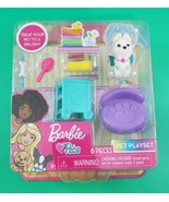 Barbie Pets NIP White Puppy Pet Playset 6 Piece Set  - £6.22 GBP