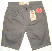 Levi&#39;s Boys 511 Slim Shorts Gray Size 12 Reg 26 W - £10.15 GBP