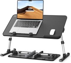 Lightweight Ergonomic Laptop Stand for Bed with Soft Wrist Rest Pad &amp; St... - $65.29