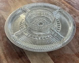 Vintage Lazy Susan Heritage House Kromax Glass - $883.29 MXN