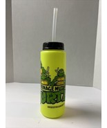 Vintage 1988 Teenage Mutant Ninja Turtles Plastic Water Bottle w/ Straw  - $14.24