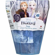 Disney Frozen 2 48-Piece Surprise Puzzle in Plastic Gem-Shaped Storage Case - £6.00 GBP